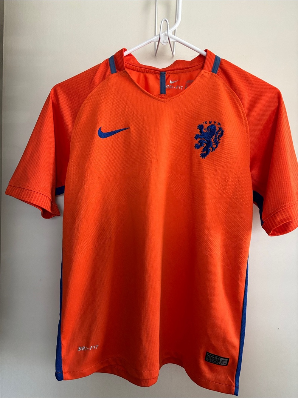 Netherlands 2016 Nike Dri-FIT Soccer Jersey Orange Child Kids ‎Football KNVB